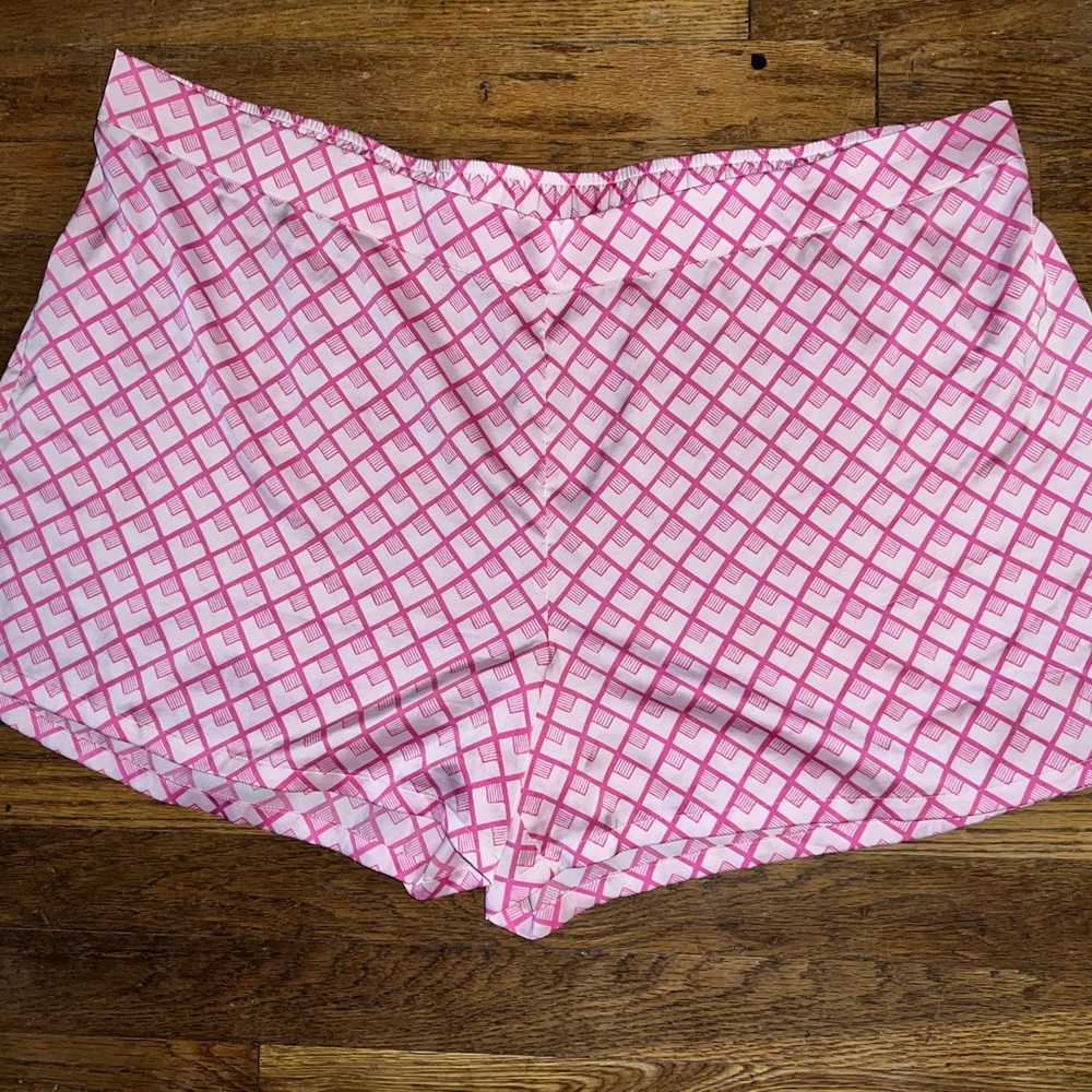 Soma Satin Sleep Shorts. Pink Plus Size Soma Sleep Shorts, Size XXL